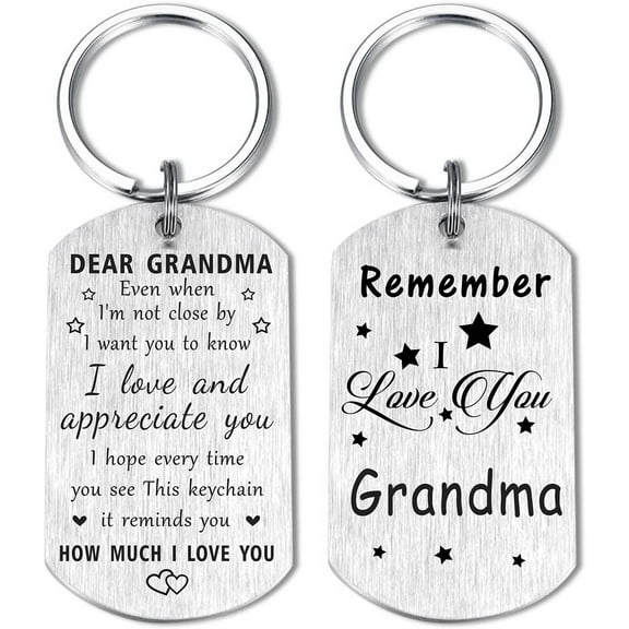 Grandma Gifts for Women from Grandchildren, Best Grandmother Birthday Mothers Day Keychain