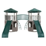 Lifetime Kid's Double Adventure Tower with Bridge and Climbing Walls (90971)