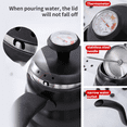 thumbnail image 6 of i Cafilas Pour Over Coffee Kettle Thermometer,1.2 Liter, 40 fl oz, Stovetop Induction,Slow Pour Drip Spout Copper,Silver, 6 of 7
