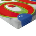 thumbnail image 2 of Ambesonne Colorful Fitted Sheet, Party Swirls, Queen Size, Multicolor, 2 of 3