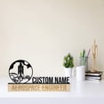 thumbnail image 3 of Handmadetneonsign Aerospace Engineer Metal Nameplate, Engineer Desk Nameplate, Desk Name Plate Decor, 3 of 5