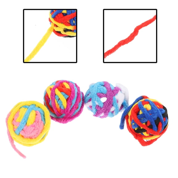 MEIBUTYUP 4-Pack Colorful Cat Sisal Strings for Cat Toys, Scratching, and Interactive Entertainment Fun