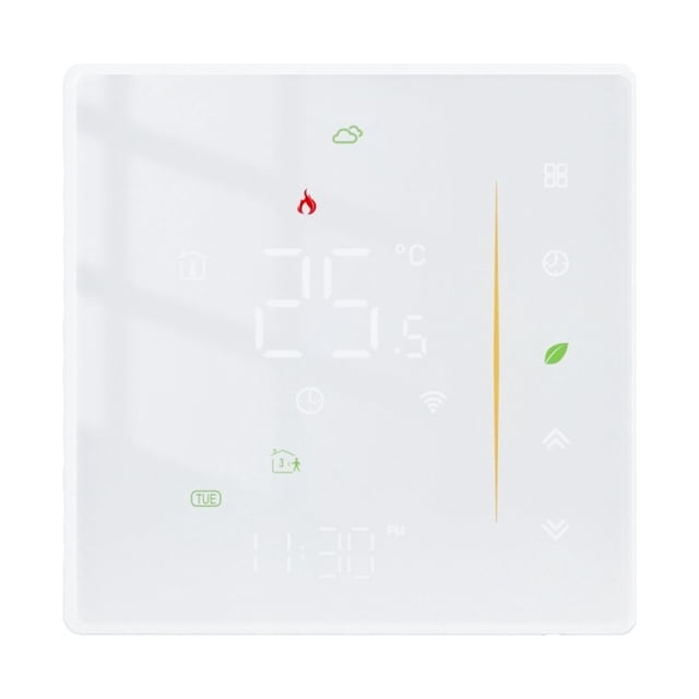 Termostato ANGGREK para calentar agua PC ABS interruptor inteligente blanco para dormitorio Zigbee