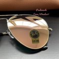thumbnail image 4 of RB-Hip Hop-sunglasses Aviator Pink Flash Lenses RB3025 Silver Frame 58 / 62 Unisex New, 4 of 5