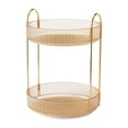 thumbnail image 2 of Clearance! 2-Tier Rotate Bathroom Counter Organizer, Countertop Perfume Tray And Vanity Organizer,Corner Makeup Storage, Organizer Countertop For Dresser，Spice Rack, 2 of 4