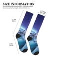 thumbnail image 4 of Sikiie Night At Lake Aurora 1 1 Pairs Compression Socks for Men and Women 15-20 mmHg Running Support Socks, 4 of 7