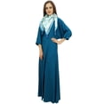 thumbnail image 4 of Bimba Robe Maxi pour Femme avec Pompon avec Foulard Boho Bleu Robes d'Été-14, 4 of 6