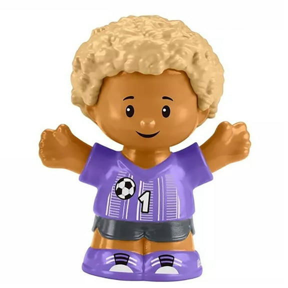 Replacement Part for Collectible Fisher-Price Little People Target Run Dollhouse Playset HXX97 - Replacement Little Boy in Purple Soccer Shirt Figure