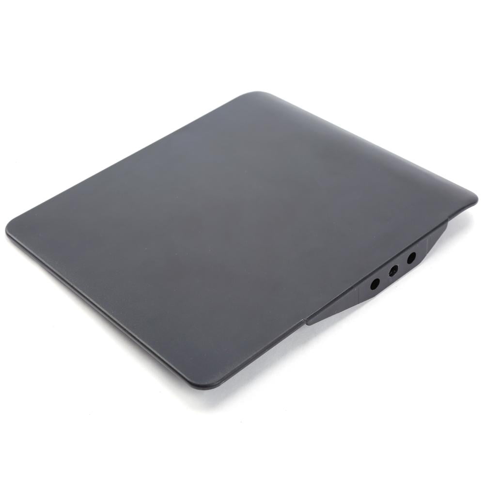 Adjustable Laptop Stand Folding Portable Standing Desk Aluminum Laptop Riser Tablet Holder Notebook Tray with 2 Edge Stoppers for Desk Bed Couch Sofa Floor, Black