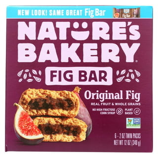 Nature's Bakery Whole Wheat Fig Bars, Peach Apricot, Real Fruit, Vegan,  Non-GMO, Snack bar, 1 box with 12 twin packs (12 twin packs)