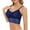 Blue, variant on Ladies Lace Sling Wrap Chest Hollow Out Red Breathable Lace Bra Top Underwear