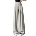 thumbnail image 6 of Womens Pants Wide Leg Pants for Women Women's Casual Pants High Waist Wide Leg Trousers with Drawstring Comfortable Stretch Fabric for Everyday Relaxed Wear, 6 of 6