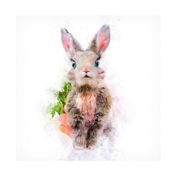Trademark Fine Art Emel Tunaboylu Baby Rabbit Canvas Wall Art