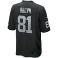thumbnail image 3 of Men's Nike Tim Brown Black Las Vegas Raiders Game Retired Player Jersey, 3 of 4