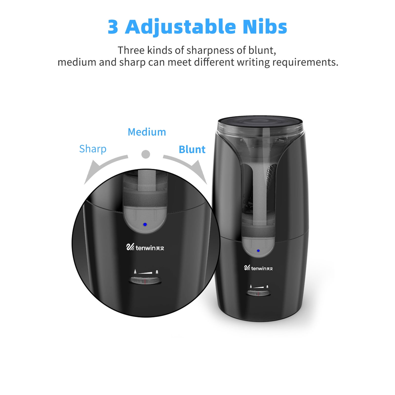 Nishore Sharpener,Heavy-duty Helical To Helical To Adjustable 6-12mm Pencil Office Pencil Heavy-duty Helical Adjustable 6-12mm Pencil To Adjustable 6-12mm Pencil Office Supplies Dsfen Doneioe