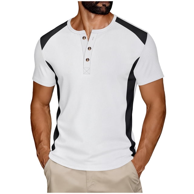 Zshosam Chemises de Golf pour Hommes à Manches Courtes Chemises de Golf pour Hommes Coupe Sèche Performance Imprimée Évacuation de l'Humidité Décontractée à Manches Courtes Polos Taille g,(Blanc G)