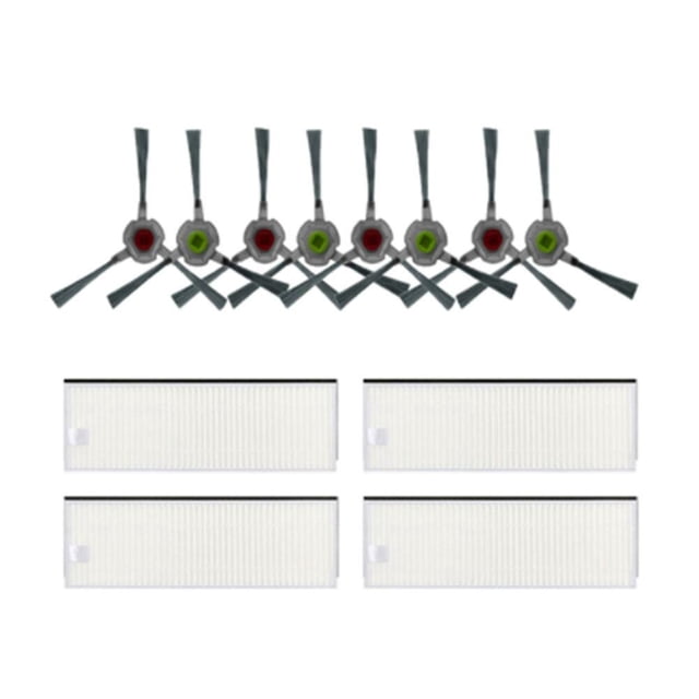 Reemplazo de robots de barrido Allinless Kits de Cepillo lateral de Filtro Hepa para Ecovacs Deebot Ozmo U2/Dgn22