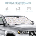 thumbnail image 2 of Bingfone Hand Drawn Rabbit Car Windshield Sunshade,Sun Foldable Sun Shield Sun Visor for Car - Medium, 2 of 8
