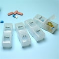 thumbnail image 6 of 7-Day Portable Pill Organizer with 8 Compartments, Weekly Travel Pill Box for Fish Oil Supplements Medication Management, Detachable Design, 6 of 6