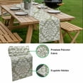 thumbnail image 5 of Baroque Sage Green Table Runner - 36 Inch Long, Kitchen Dining Table Runner Dresser Scarves, Vintage Damask Classic Floral Farmhouse Decor for Coffee Tables Wedding Party Banquet, 5 of 8