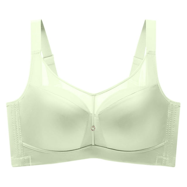 cfhntfmh Full Coverage Bras for Women Cute Trim High Supports Adjustable Strap Plus Size Bras Push up Mesh Bralettes