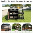 thumbnail image 6 of Holaki Versatile Outdoor Cabinet with Folding & Expandable Work Surfaces,Ample Storage Space, and Lockable Wheels, 6 of 27