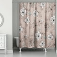 thumbnail image 2 of Creative Products Pink Intricate Floral 71x74 Shower Curtain, 2 of 2