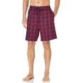 thumbnail image 1 of Short de Pyjama pour Hommes en Coton Doux Tissé avec Taille Élastique, Rouge Nautique, 1 of 3