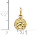 thumbnail image 4 of 14K Yellow Gold Angel Charm Pendant Religious, 4 of 4
