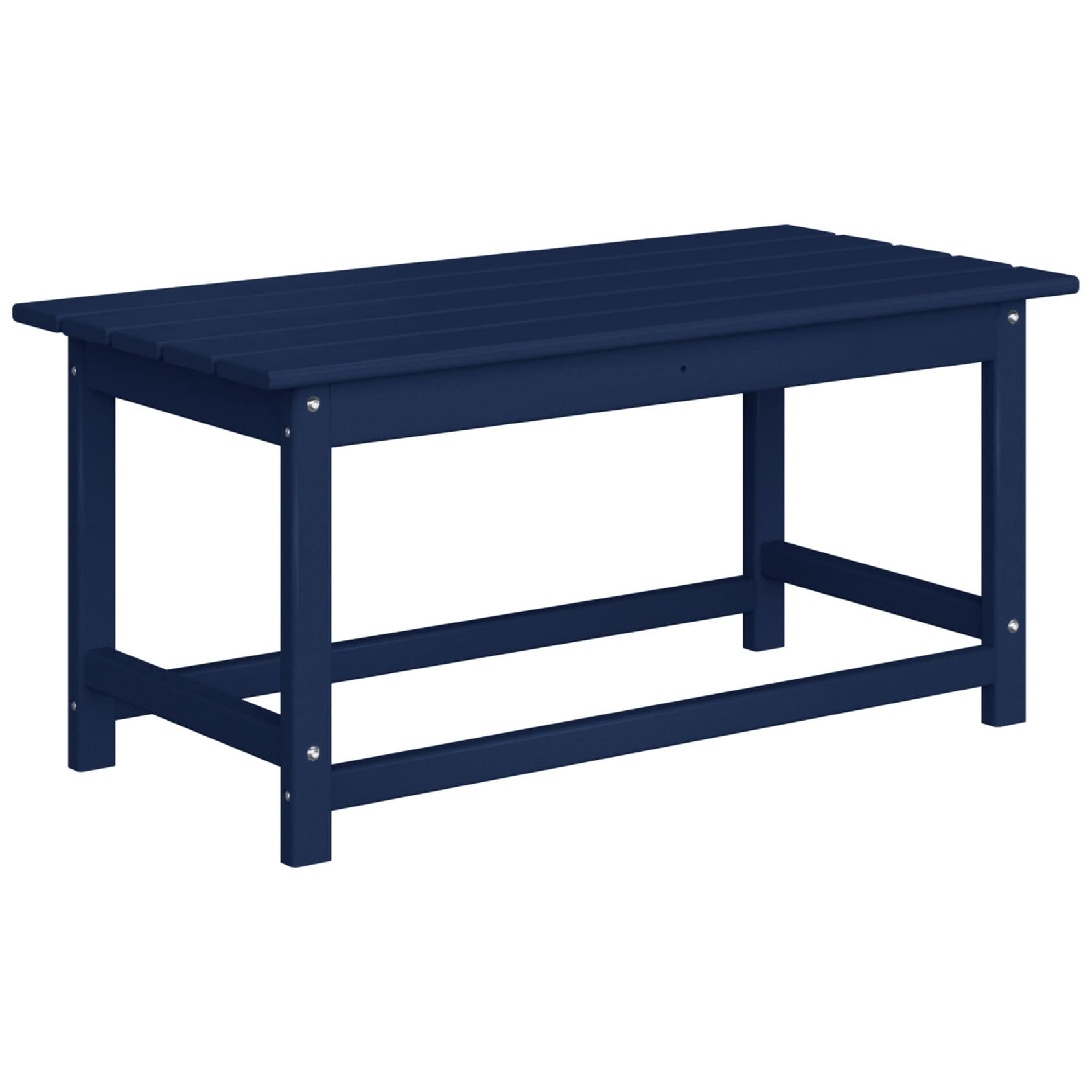 Westin Outdoor 35" Inch Adirondack Coffee Table for Patio Backyard UV Weather Resistant HDPE Plastic, Navy Blue