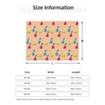 thumbnail image 2 of Lsque Pikmin Print Flannel Throw Blanket, Ultra-soft Blanket for Bed, Couch, Car, Hypoallergenic Anti-pilling blanket-80"x60", 2 of 8