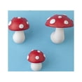 thumbnail image 1 of ShenMo 3 Pcs Fridge Magnets ,Stereoscopic Red Mushrooms, 3D Cute Fridge Magnets, 1 of 5