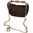 thumbnail image 4 of Handmade Straw Crossbody Bags for Women Mini Summer Satchel Purse Fashion Woven Shoulder Handbags with 2 Straps, 4 of 12