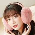 thumbnail image 3 of Happy date Foldable Winter Ear Muffs Faux Plush Warm Earmuffs Cute Foldable Outdoor Ear Warmers For Women Girls, 3 of 6