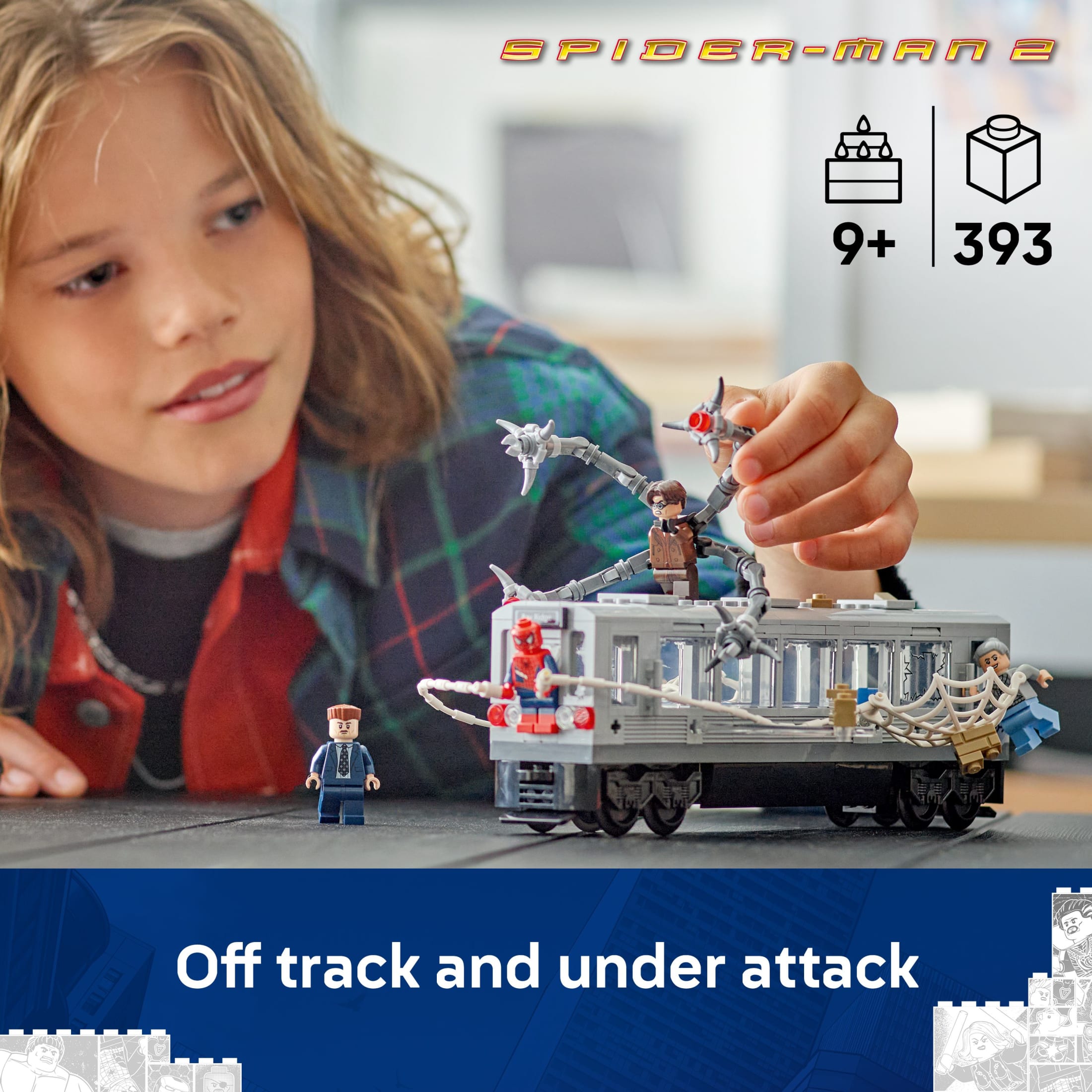 LEGO Marvel Spider-Man vs. Doc Ock Subway Train Scene 76321 photo 3