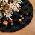 thumbnail image 6 of Sanmadrola Christmas Tree Skirt Black Plush Skirts Christmas Decorations Indoor Xmas Ornaments Holiday Decor for Party, 48in, 6 of 8