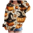 thumbnail image 2 of ersvoioy Kids Halloween Pullover Long Sleeve Crewneck Sweatshirt Girls Print Top Cute Size 1-13 Years, 2 of 4