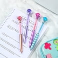 thumbnail image 6 of Matoen Big Crystal Diamond Pens Cute Ballpoint Pens Retractable Crystal Gel Pens Black Ink Office Supplies Gifts for Women, 6 of 8