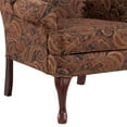 thumbnail image 3 of Pemberly Row Traditional Wing Back Accent Chair in Red Finish, 3 of 7