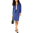 thumbnail image 2 of Traje de falda con cuello chal para mujer Le Suit, azul, 6 Le Suit Falda elegante, 2 of 2