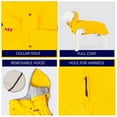Hugo & Hudson Dog Raincoat Waterproof & Windproof Yellow XS30