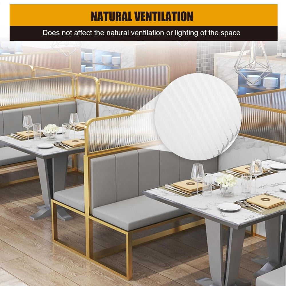 Restaurant Decorative Partitions, 39.4x11.8in Commercial Dining Area Dividers(A)