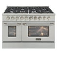 thumbnail image 5 of 48 in. 6.7 cu. ft. Dual Fuel Range for Natural Gas in Stainless Steel, 5 of 14