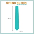 thumbnail image 2 of Spring Notion Men's Solid Color Chambray Cotton Skinny Tie, 2 of 2