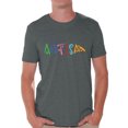 thumbnail image 1 of Awkward Styles Men's Autism Autistic Support Graphic T-shirt Tops for Autism Awareness, 1 of 4