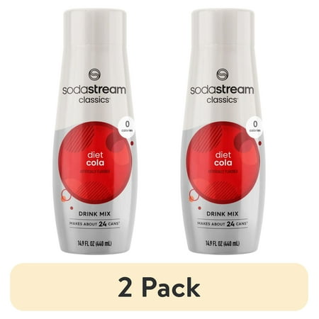 (2 pack) SodaStream Diet Cola Soda Mix, 14.9 fl oz.