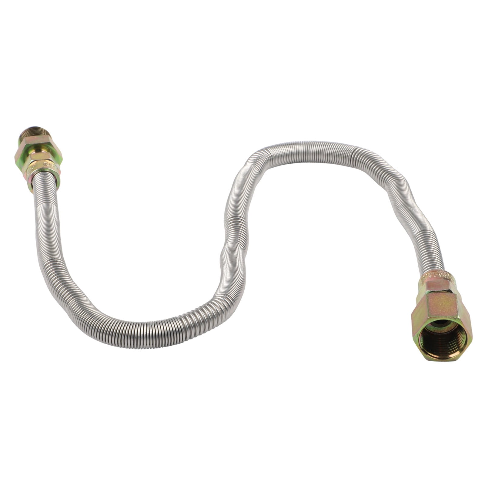 1/2" OD x 3/8" ID 24 In Flexible Gas Line Connector Kit for Fire Pits
