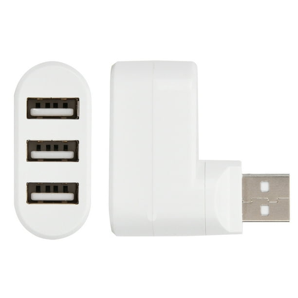 Divisor De Puerto USB, Mini Adaptador Divisor Giratorio Hub Hubs USB Puertos USB 2.0 Hub USB Para Computadora Portátil Para PC Notebook Laptop