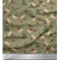 thumbnail image 1 of Soimoi Poly Georgette Fabric Text,Floral & Eiffel Tower Architectural Fabric Prints By Yard 42 Inch Wide, 1 of 3