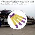 thumbnail image 4 of Rueda De Aleación De Recuperación Correas De Enlace De Seguridad Transportador De Remolque X 4 Accesorios De Coche Amarillo/Morado 4 Uds matsuzay VI005356-00, 4 of 5